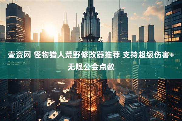 壹资网 怪物猎人荒野修改器推荐 支持超级伤害+无限公会点数