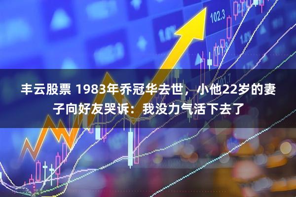 丰云股票 1983年乔冠华去世，小他22岁的妻子向好友哭诉：我没力气活下去了