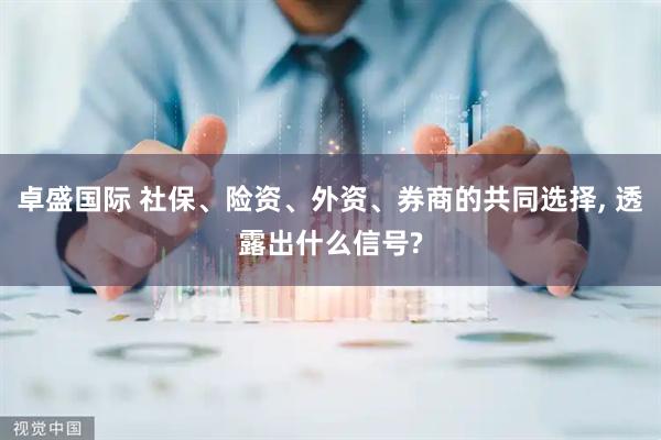 卓盛国际 社保、险资、外资、券商的共同选择, 透露出什么信号?