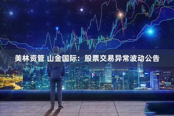 美林资管 山金国际：股票交易异常波动公告