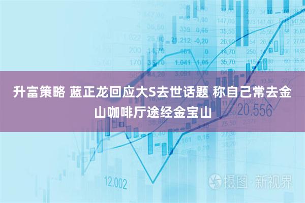 升富策略 蓝正龙回应大S去世话题 称自己常去金山咖啡厅途经金宝山