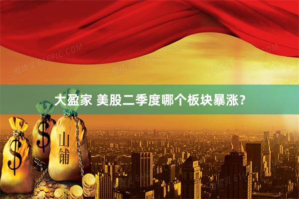 大盈家 美股二季度哪个板块暴涨?
